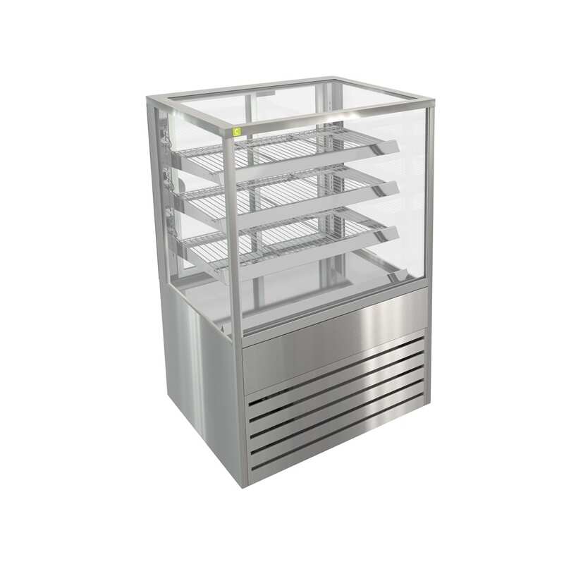 Cossiga BTGRF9 Refrigerated Freestanding Solid Front with Rear Glass Doors - 900mm