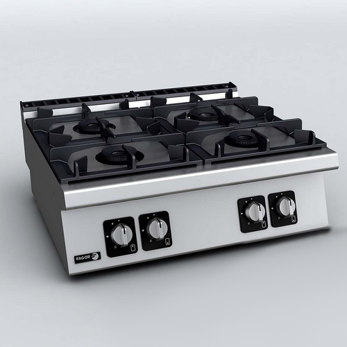 Fagor C-G740H - Bench Top 4 Gas Burners - NG