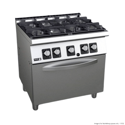 Fagor C-G741H - 4 Burner Gas Range with Gas Oven - NG