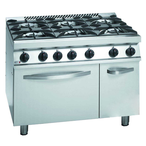 Fagor C-G761H - 6 Burner Gas Range with Gas Oven - NG