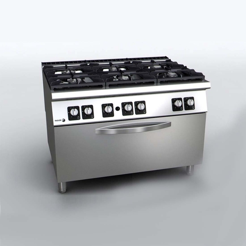 Fagor C-G961OPH 6 Burner Gas Range with Gas Oven - NG