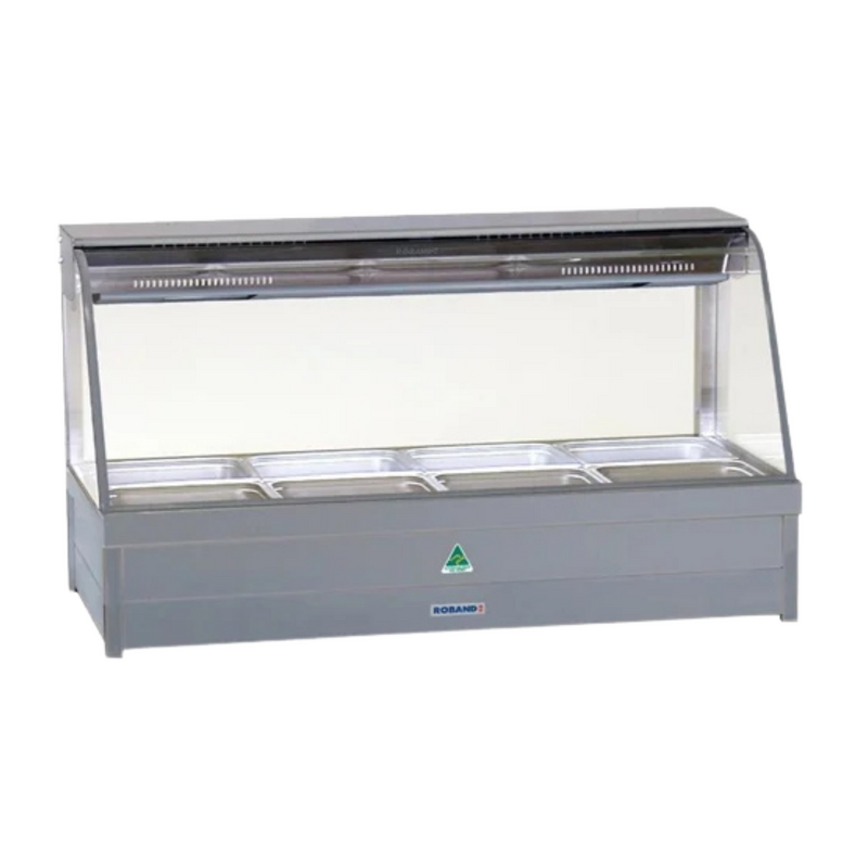Roband C24RD Curved Glass Hot Food Display with Rear Doors