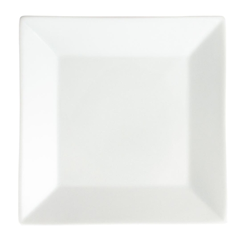 Olympia Whiteware Square Plate Wide Rim 250mm (Box of 6)