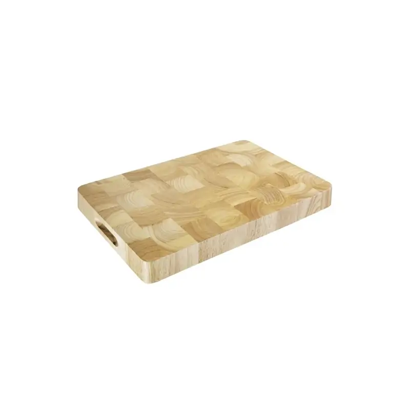Vogue Rectangular Wooden Chopping Board Medium 455x305x45mm 