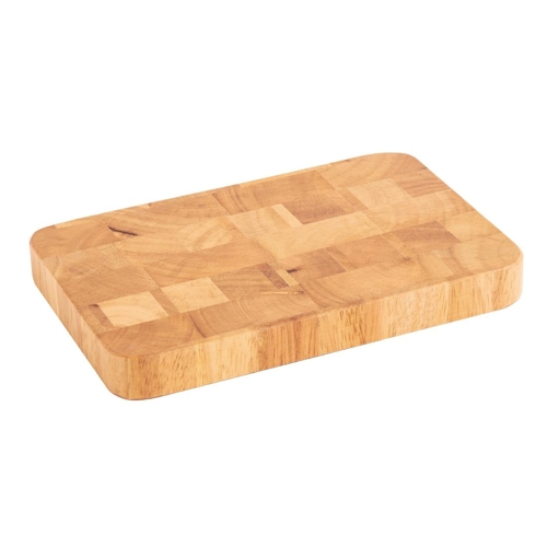 Vogue Rectangular Wooden Chopping Board Small 230x150x25mm