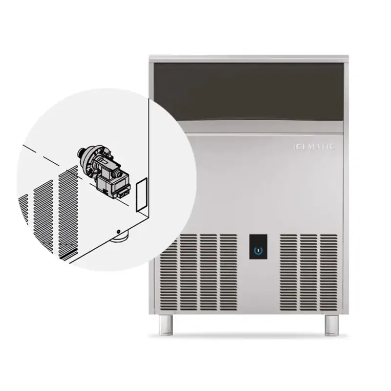 Icematic C90DP-A Self-Contained Ice Machine with Drain Pump – 90kg