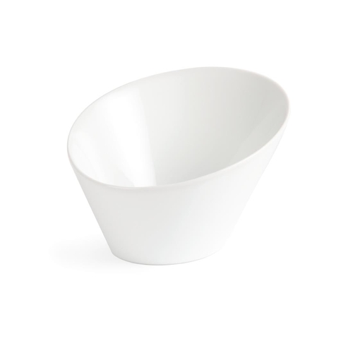Olympia Whiteware Oval Sloping Bowl - 203x176mm 8x 1/4" 700ml (Box of 3)