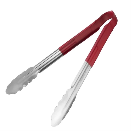 Hygiplas Colour Coded Serving Tong Red 300mm