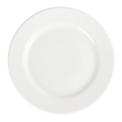 Olympia Whiteware Wide Rimmed Plate - 310mm 12" (Box of 6)