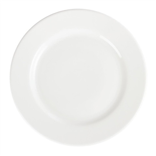Olympia Whiteware Wide Rimmed Plate 310mm (Box of 6)