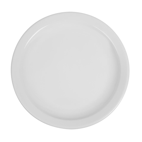 Olympia Whiteware Narrow Rimmed Plate 250mm (Box of 12)