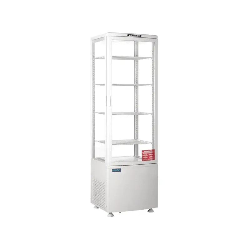 Polar CB509-A C-Series Curved Door Display Fridge White 235Ltr