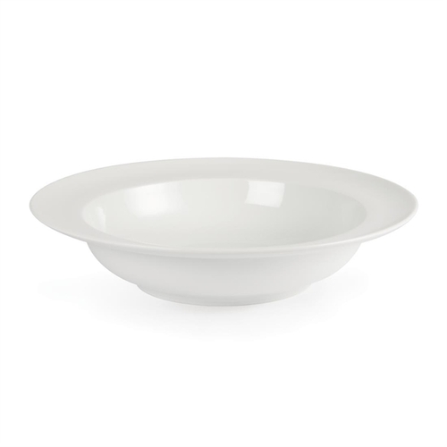 Olympia Whiteware Wide Rim Bowl -  228mm 710ml (Box of 4)