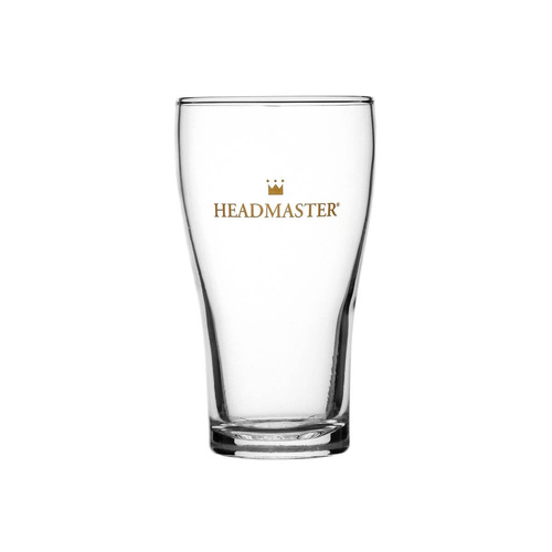 Crown Glassware Crown tuff Conical Beer Headmaster Certified, Nucleated & Fully Tempered 425ml (Box of 48)