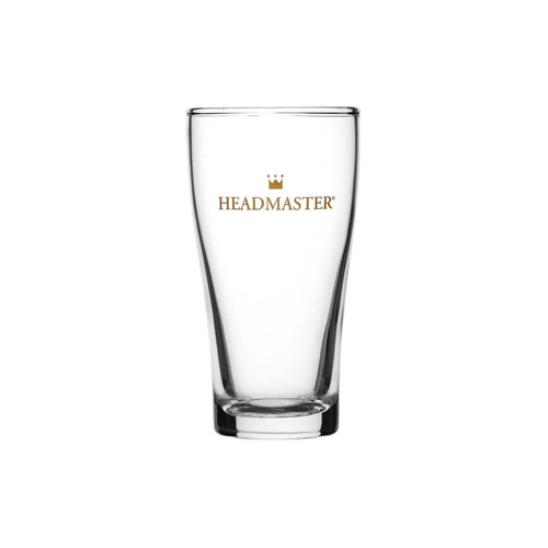 Crown Glassware Crown tuff Conical Beer Headmaster Certified, Nucleated & Fully Tempered 285ml (Box of 48)