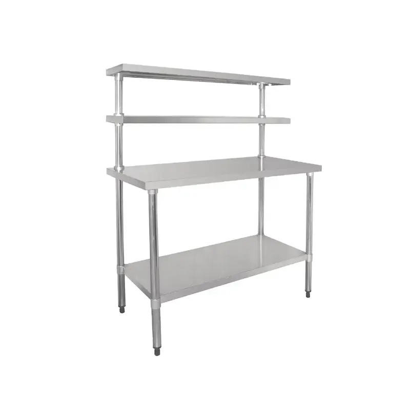 Vogue Table with Gantry Shelf 1500x1800x600mm