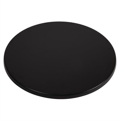 Werzalit Round Table Top Black 800mm