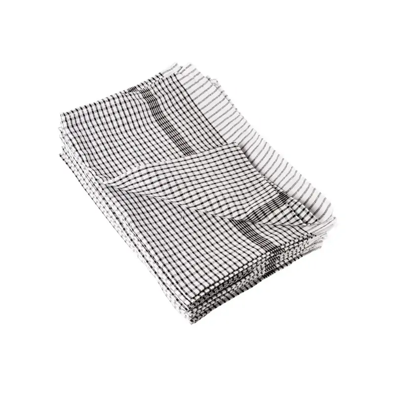 Wonderdry Tea Towels Black & White 762x508mm (Pack of 10)