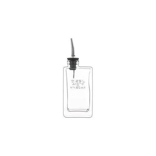 Luigi Bormioli Optima Vinegar Bottle With Pourer 250ml (Box of 12)