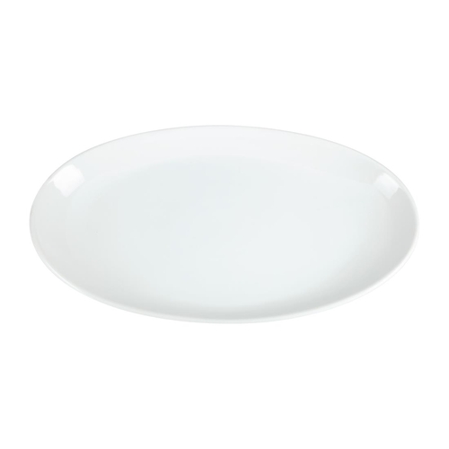 Olympia Whiteware French Deep Oval Plate White - 500mm 19 1/2" 