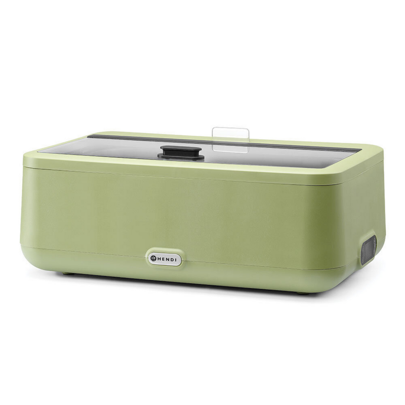 Uniq CDU0003 Commercial Electric Chafing Dish 1/1 GN - Green Polypropylene