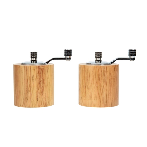 Olympia Bamboo Salt & Pepper Mill Grinder Set
