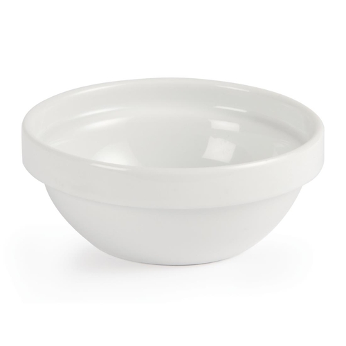 Olympia Whiteware Stacking Fruit Bowl White - 110mm  200ml (Box of 12)