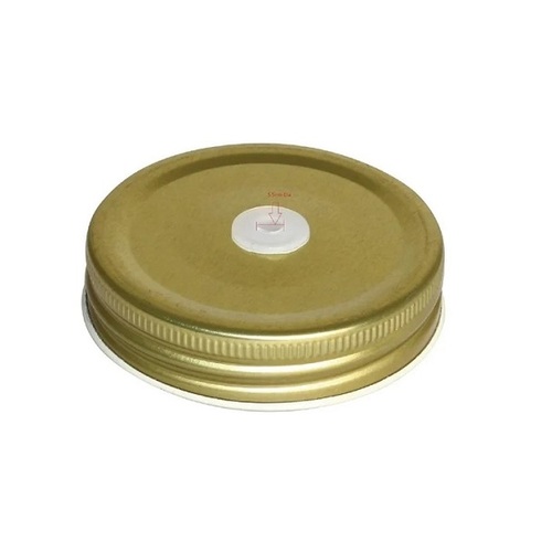 Jam Jar Lid With Straw Hole to Suit Handled Mason Jar (Pack of 12)