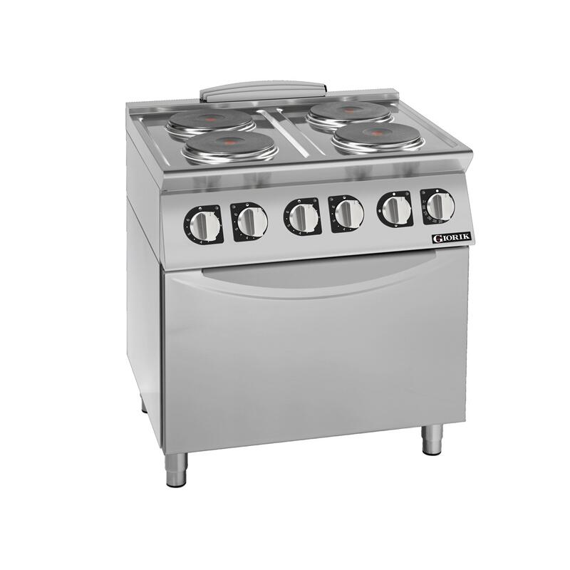 Giorik CE74TET - 4 Round Electric Hot Plates with Standard Electric Oven