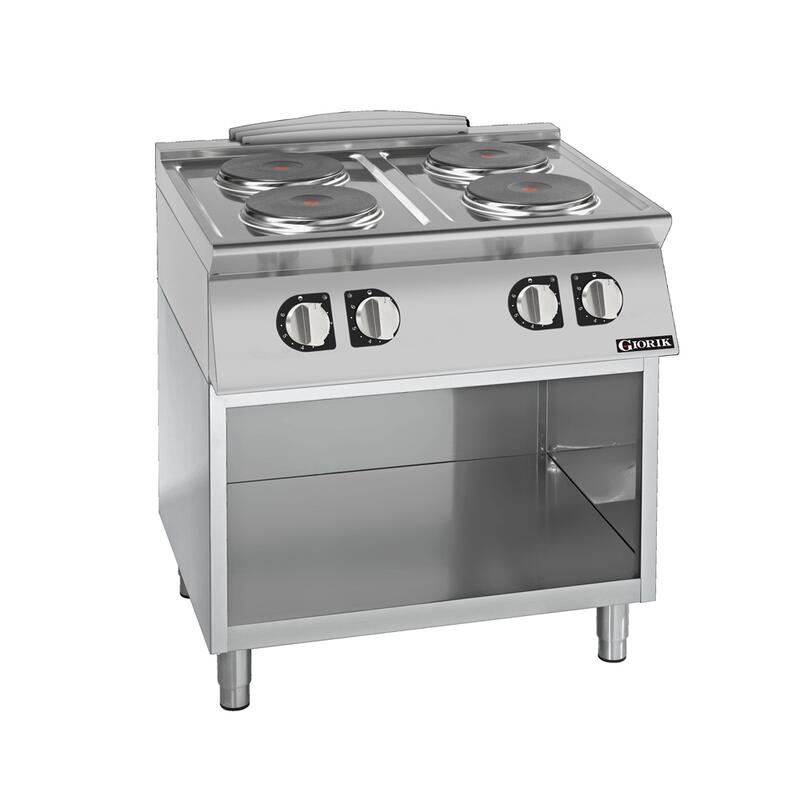 Giorik CE74TGT - 4 Round Electric Hot Plates on Open Base