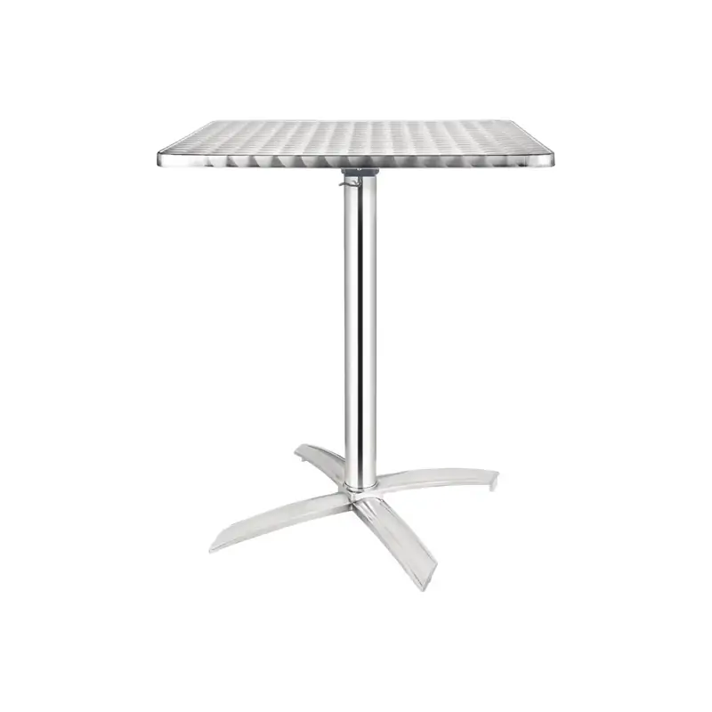 Bolero Flip-Top Square Table Stainless Steel 600mm