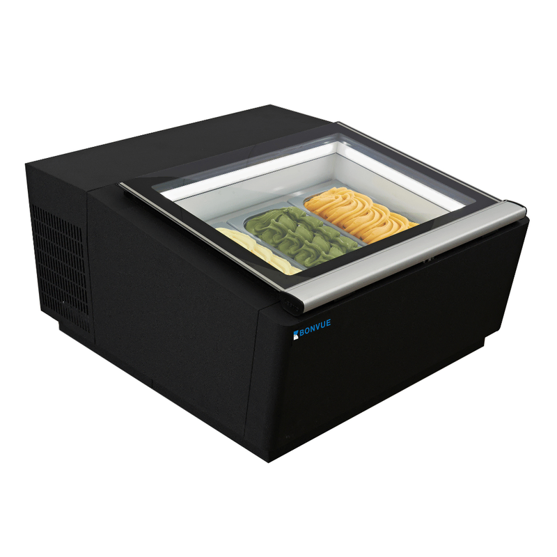 Bonvue CGD-03B - Bench Top Gelato / Ice cream Display Showcase