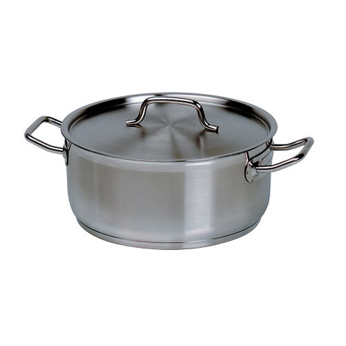 Forje 3.3 Litre Stainless Steel Low Casserole Pot with Lid