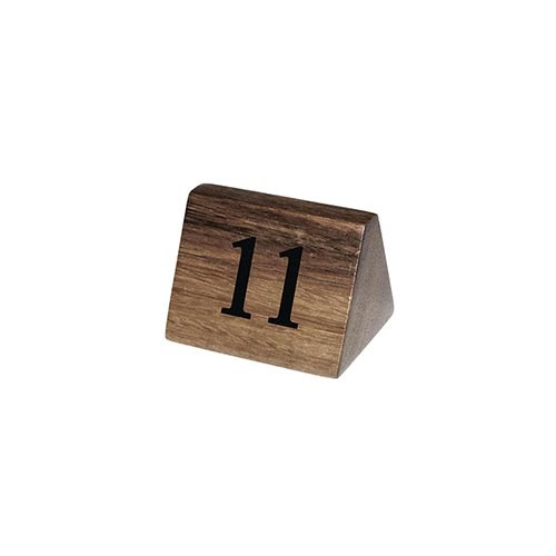Olympia Acacia Table Number Signs Numbers 11-20