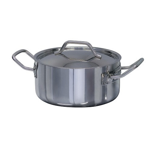 Forje 3 Litre Stainless Steel Extreme Performace Low Casserole Pot with Lid