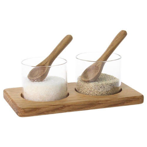 Olympia FSC Pinch Pot Base with Mini Spoon 125x70x42mm