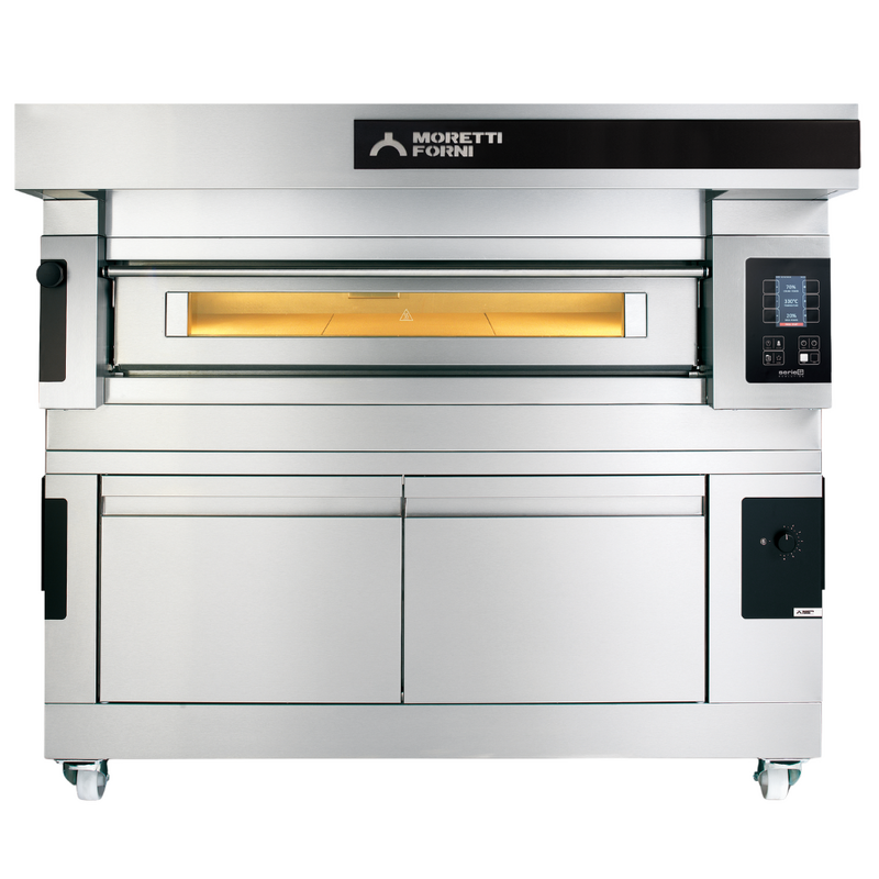 Moretti Forni SerieS COMP S120E/1/L Single Deck Pizza Oven on Prover