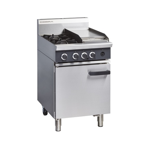 Cobra CR6C - Gas 2 Open Burners + 300mm Griddle and Oven