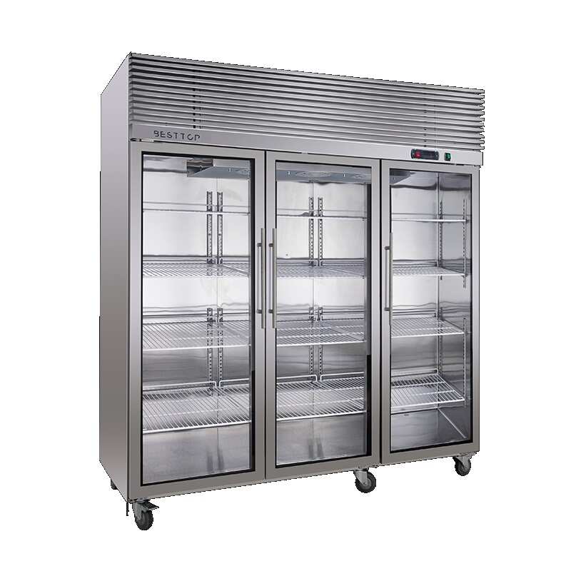 Besttop CRT72-3SG - 3 Door Glass Upright Display Fridge