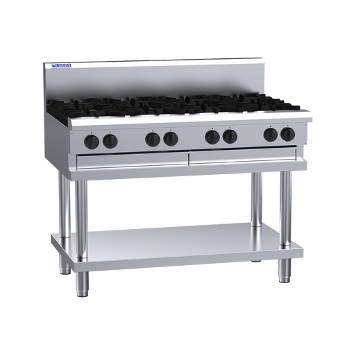 Luus CS-8B - Gas 8 Burner Cooktop on Leg Stand