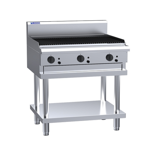 Luus CS-9C  - Gas 900mm Chargrill on Leg Stand