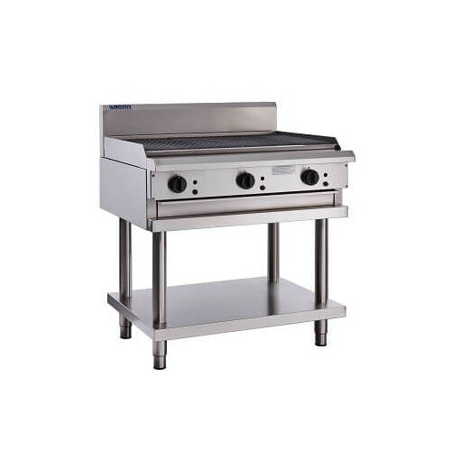 Luus CS-9C  - Gas 900mm Chargrill on Stand