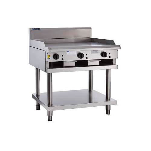 Luus CS-9P - Gas 900mm Griddle on Stand