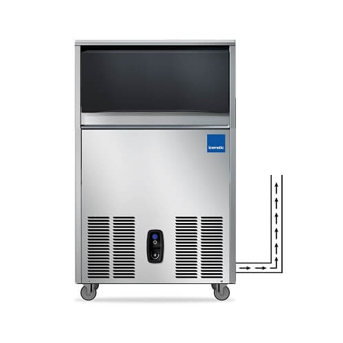 Icematic CS50-A-DP Self Contained Ice Machine 20g Bright Cube - Drain Pump