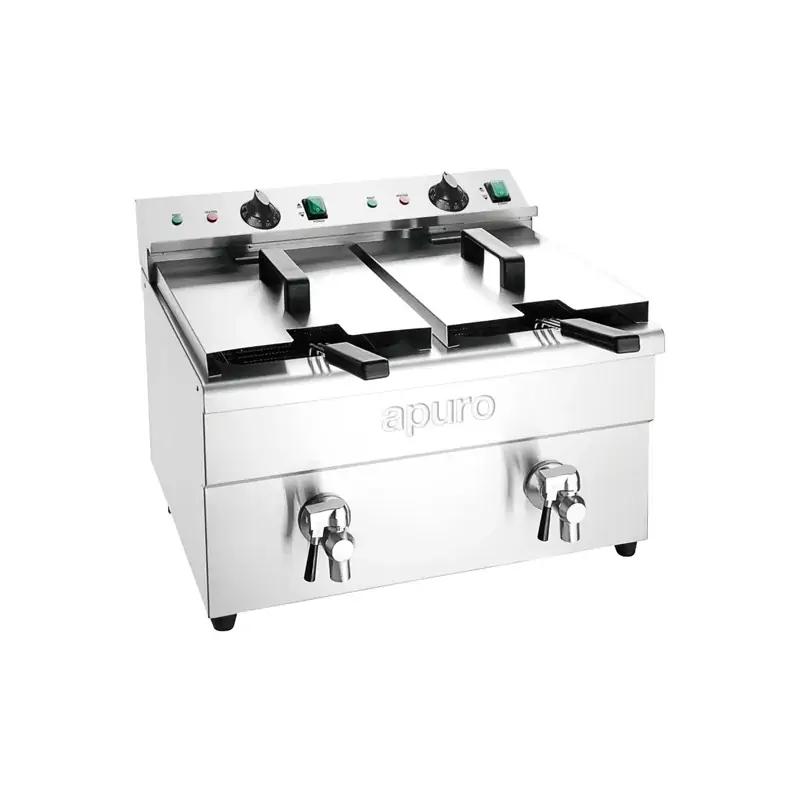 Apuro Double Induction Fryer - 8ltr