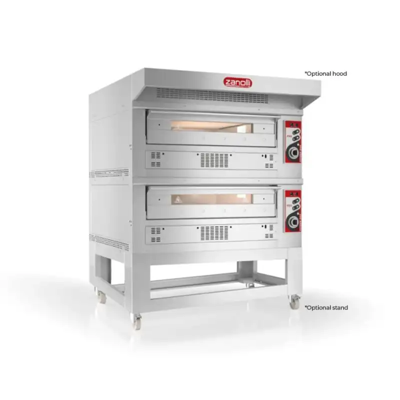 Zanolli Citizen CTM2G01A-2 - PWG 9+9 Gas Double Deck Pizza Oven - 18 Pizzas