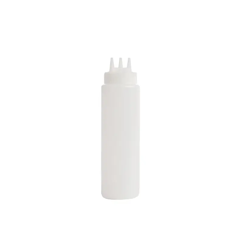 Squeeze Bottle Tripple Nozzle 682ml Clear