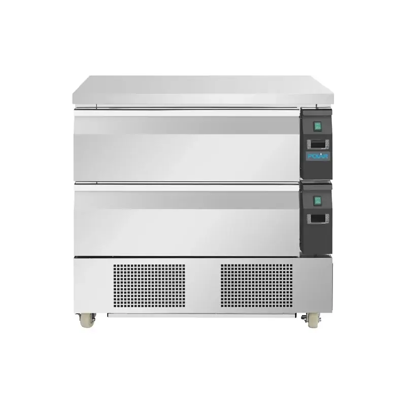 Polar DA996-A U-Series Double Drawer Counter Fridge Freezer 4xGN