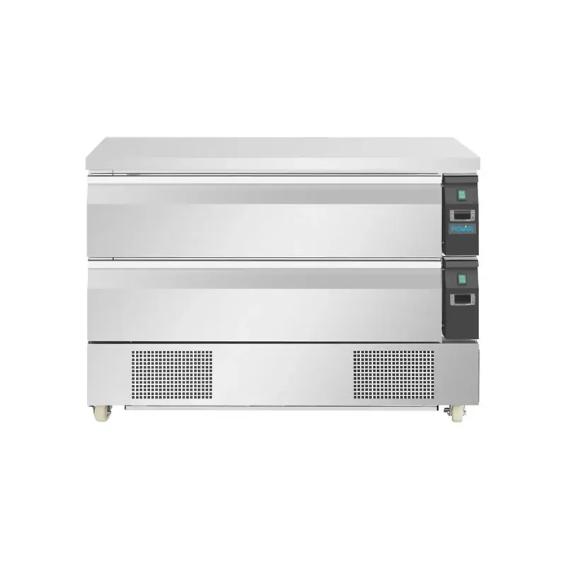 Polar DA997-A U-Series Double Drawer Counter Fridge Freezer 6xGN