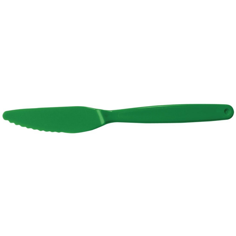 Olympia Kristallon Polycarbonate Knife Green 180mm (Pack of 12)